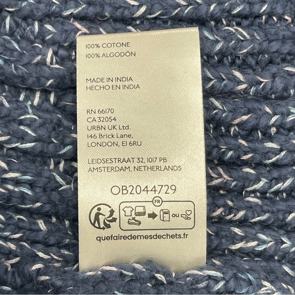 Free People Blossom Knit Cardigan in Big Dipper Blue - Large - NWT - Picture 4 of 5